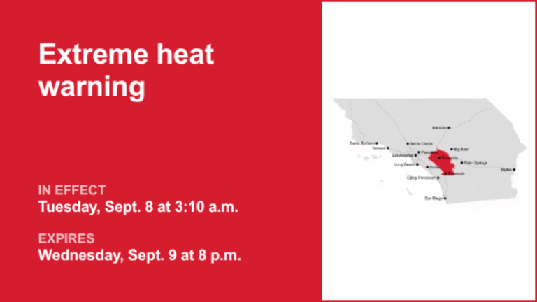 Extreme heat warning in place for Inland Empire until Wednesday evening – temperatures up to 100 degrees - pressenterprise.com