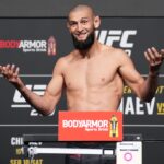 Khamzat Chimaev weighs in surprisingly light for his RAF Moscow return against heavier Tyron Woodley - Bloody Elbow