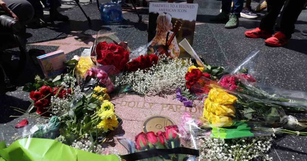 Dolly Parton’s Hollywood Walk of Fame Star Vandalized, Flowers Stolen After Her Death at 80 - Us Weekly