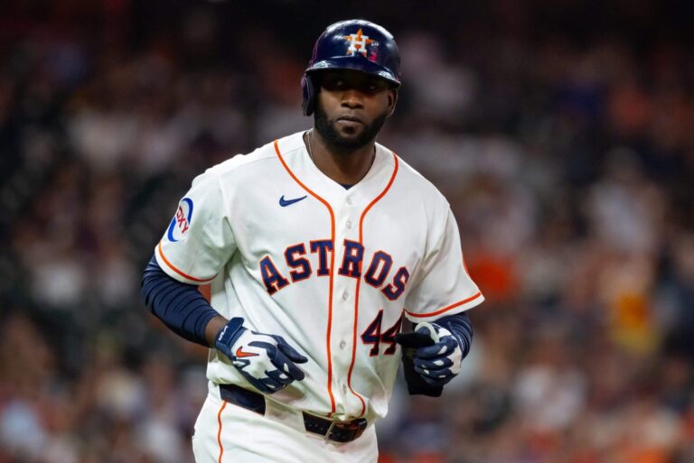 Yordan Alvarez out of Friday’s Astros lineup after ankle scare - The New York Times
