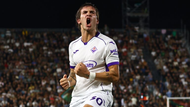 Real Madrid loanee Franco Mastantuono fires Fiorentina to first win with hat-trick - Goal.com