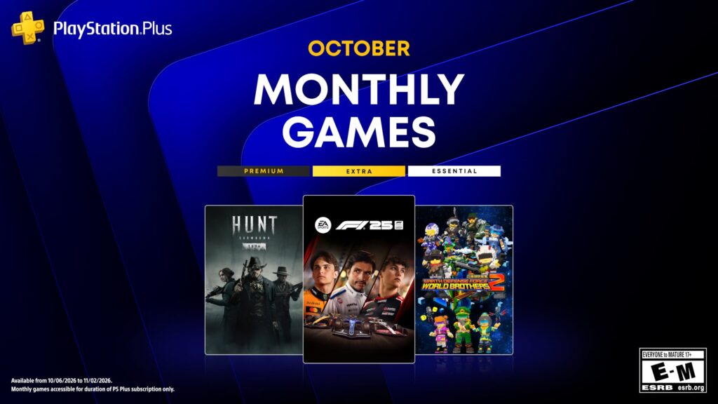 PlayStation Plus Monthly Games lineup for October 2026 announced - Gematsu