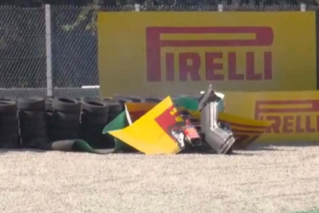Charles Leclerc taken to F1 medical centre after enormous crash at Italian Grand Prix - The Independent