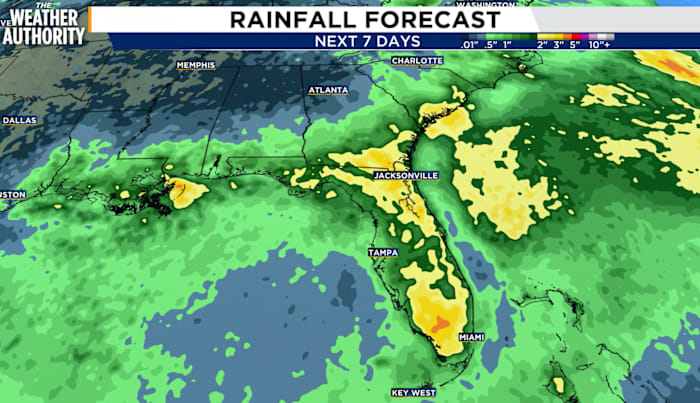 An approaching front will keep scattered storms in the forecast - News4JAX