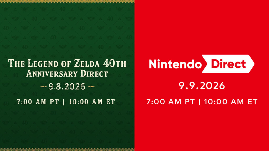 The Legend of Zelda 40th Anniversary Direct and Nintendo Direct Announced for September 8th and 9th - GamingBolt