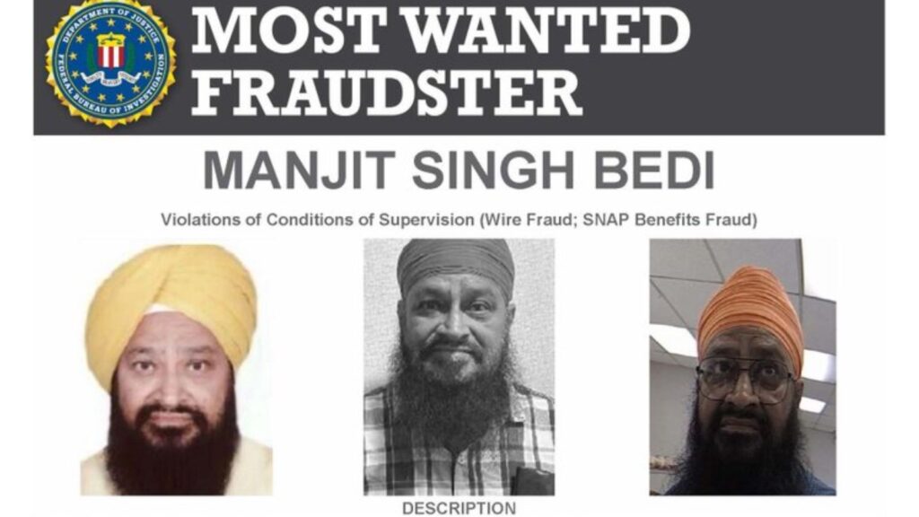 India-born Manjit Singh Bedi in FBI’s ‘Most Wanted’ list for alleged fraud - The Indian Express