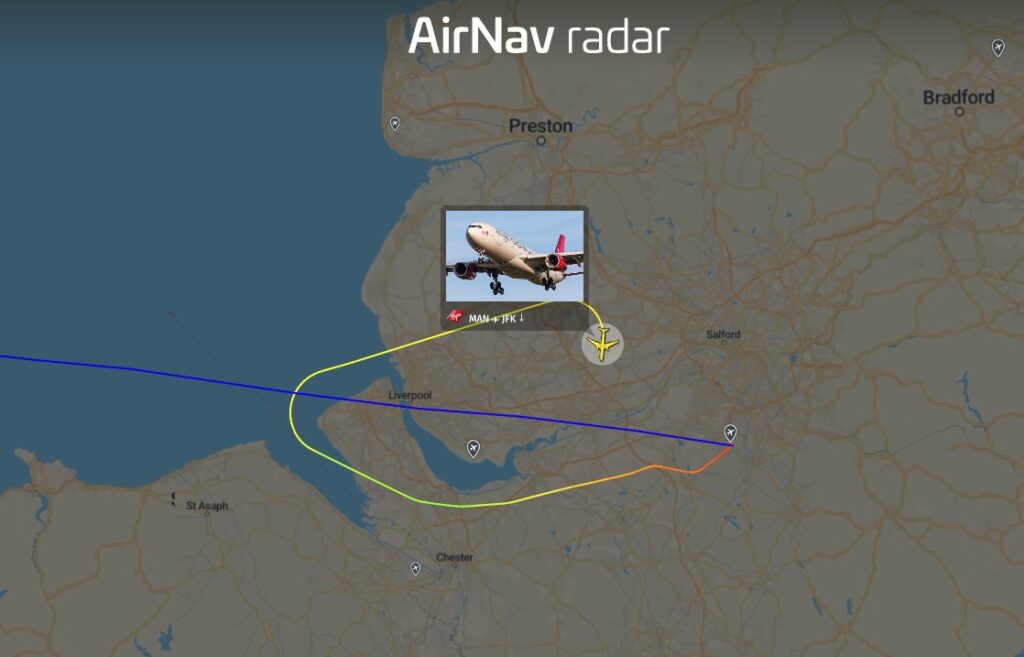 Virgin Atlantic Flight Returns to Manchester Due to Inflight Emergency - SSBCrack