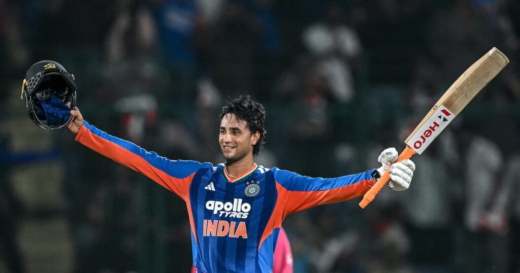 Abhishek Sharma hits world record T20 century for India against Afghanistan - thenationalnews.com