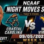 Coastal Carolina vs West Virginia Prediction September 5: Ramon Scott Rides the Mountaineers' Rushing Attack - tonyspicks.com