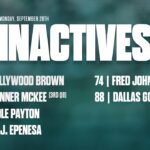 Eagles at Bears Inactives - Philadelphia Eagles