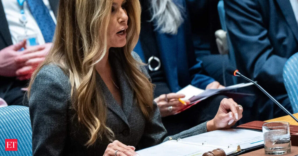 Melania Trump arrived at the United Nations this week with a familiar subject at the centre of her agenda, - The Economic Times