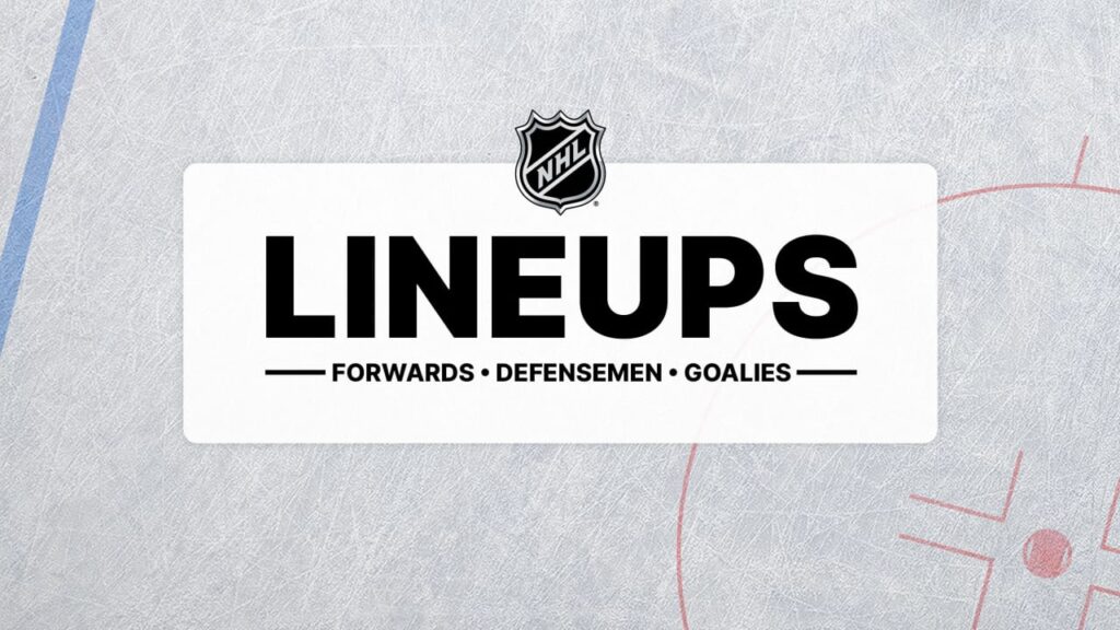 Projected lineups, starting goalies for today - NHL.com