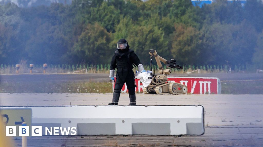 Germany says Russia behind Leipzig airport drone attack - BBC
