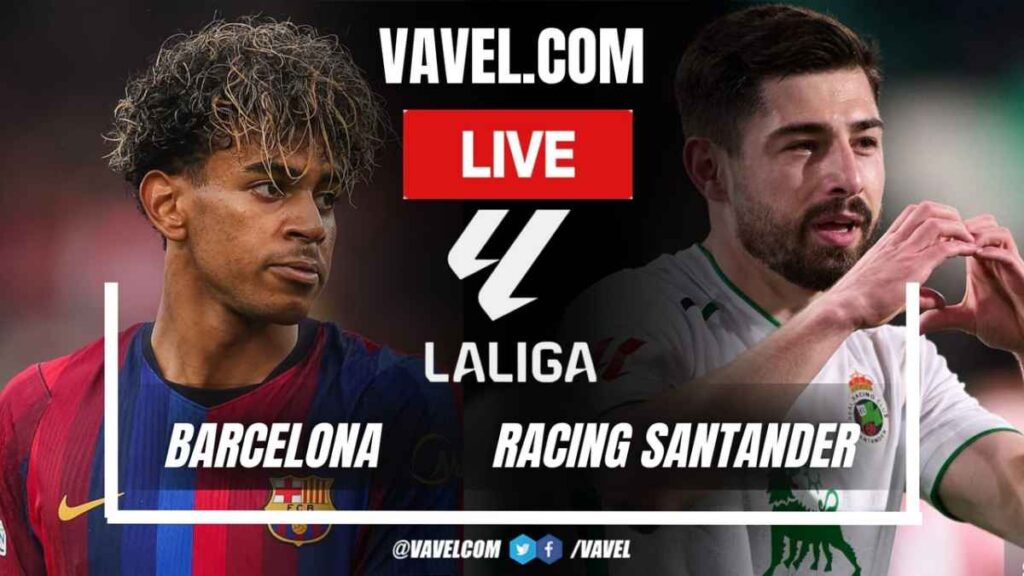 Barcelona vs Racing Santander LIVE Score: Raphinha hat-trick (5-2) - VAVEL.com