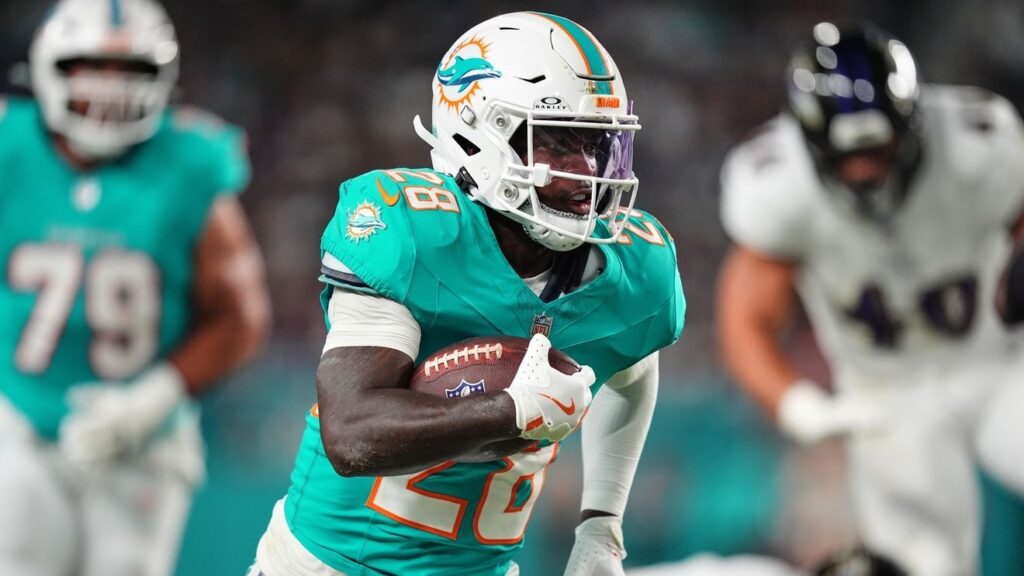 Dolphins running back De’Von Achane out for season with torn ACL - WPEC