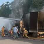 Authorities respond to tractor-trailer fire along Fall Line Freeway in Washington County - WGXA