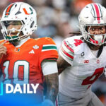No. 7 Ohio State's Jeremiah Smith catches 3 touchdowns in first half vs. Illinois, including 72-yard bomb and toe-tap TD - Yahoo