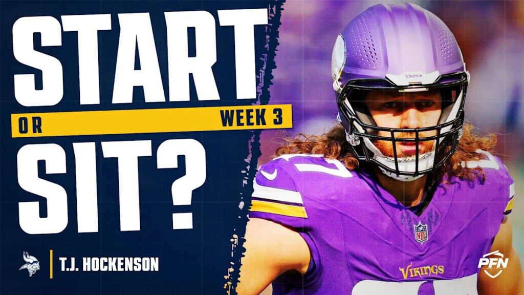 T.J. Hockenson Fantasy Week 3 Start or Sit: Rosterable, but Not Much More Than That - Yahoo Sports