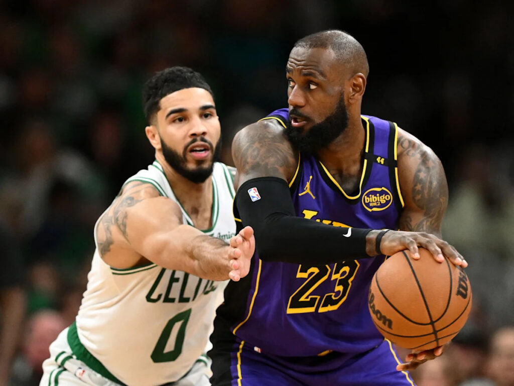 Celtics' Jayson Tatum gives thoughts on LeBron James joining Sixers - Yahoo Sports