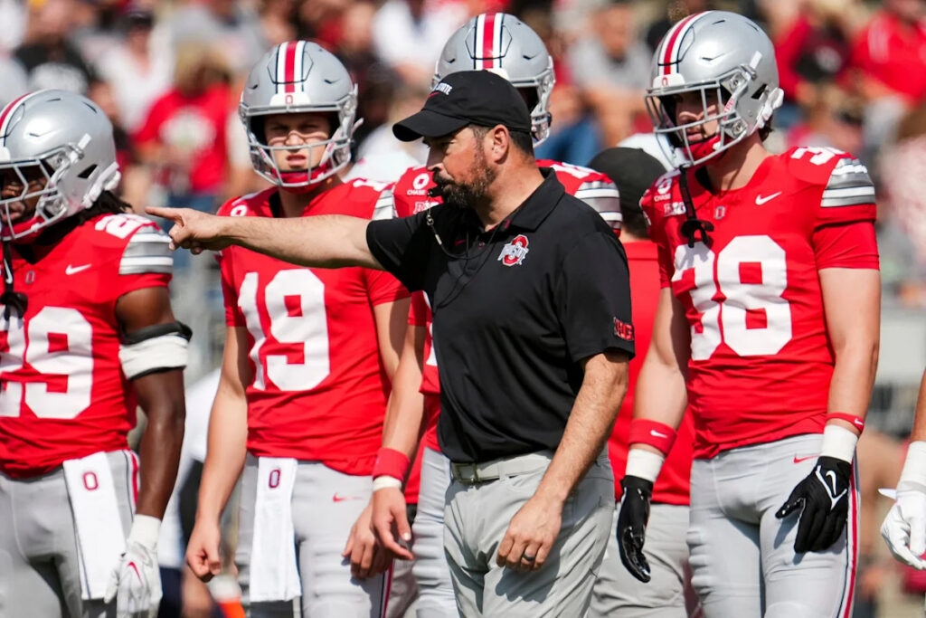Ohio State football coach Ryan Day, players speak after win vs Kent State - Yahoo Sports