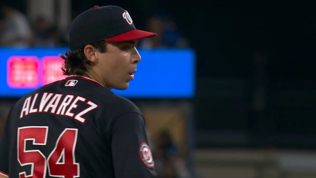 Andrew Alvarez's first strikeout of the game - Yahoo Sports