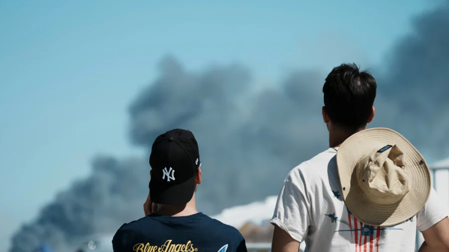 Greek Air Force Jet Crashes at Annual Aerial Show, Kills 2 Pilots and Starts Fire - mb.ntd.com