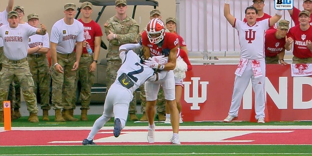 Josh Hoover finds Charlie Becker for 34-yard TD, giving Indiana early lead over Howard - Fox News