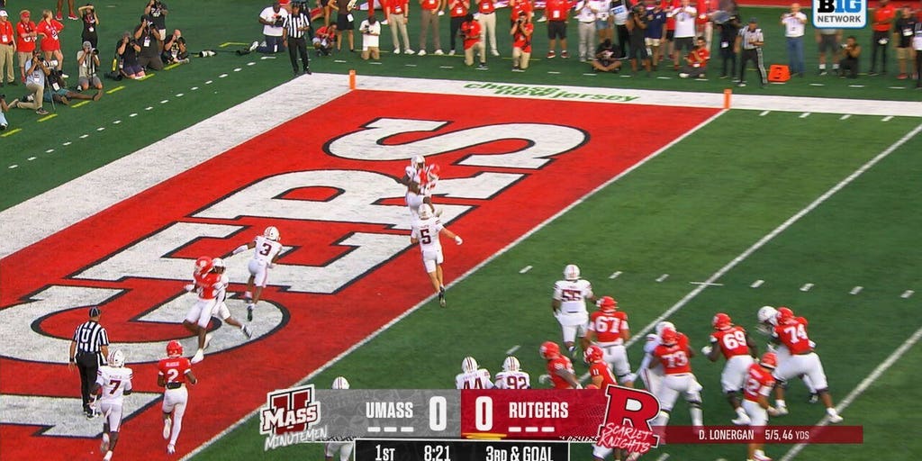 Rutgers' Dylan Lonergan throws 4-yard TD to KJ Duff, taking early lead vs UMass - Fox News