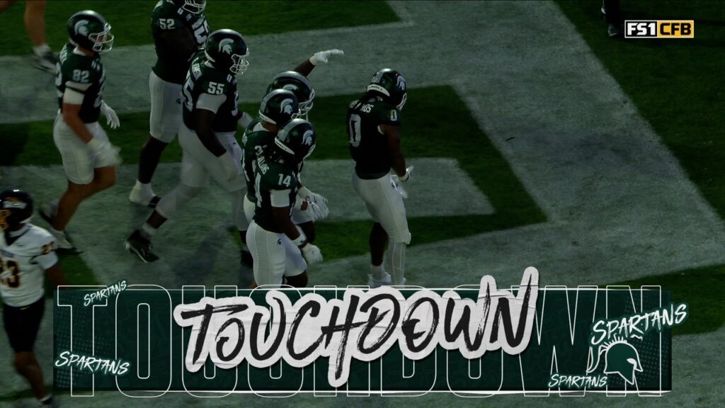 Michigan State's Cam Edwards rushes for 2-yard TD, taking early lead vs Toledo - FOX Sports