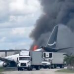 Amazon Boeing 767 jet crashes at Miami airport, terrifying video shows - New York Post