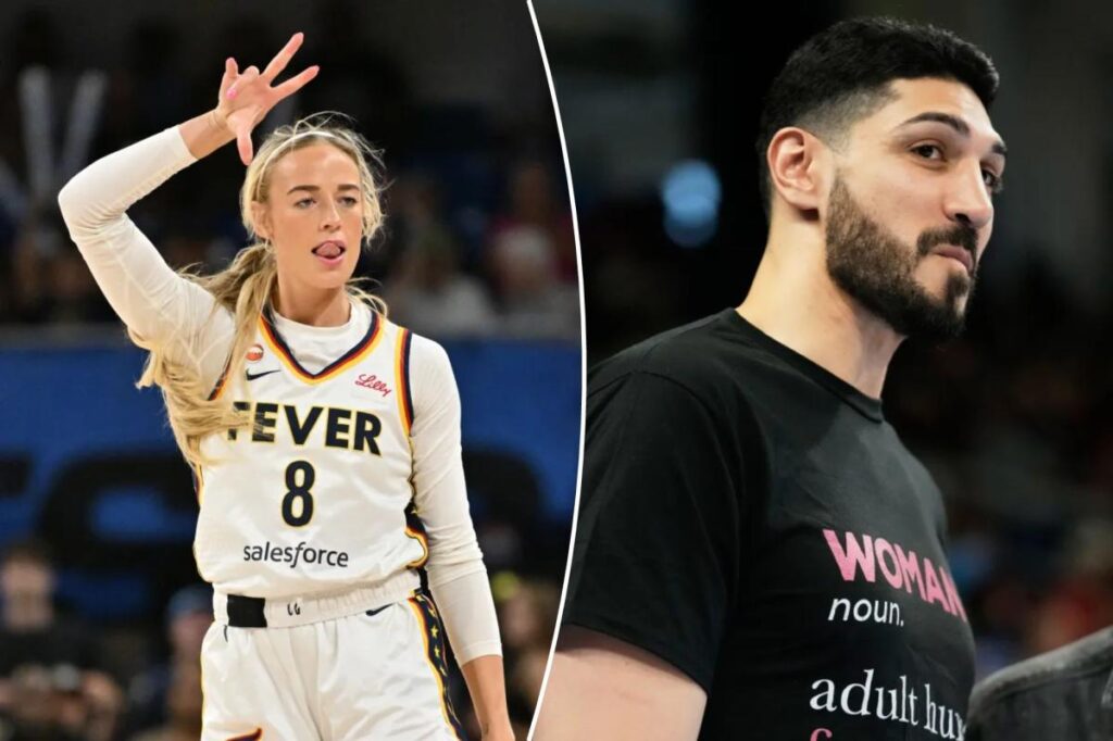 Enes Kanter Freedom reveals Sophie Cunningham text exchange after courtside blowup - New York Post