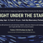 App State’s Dark Sky Observatory Hosts Night Under the Stars Sept. 12 - WataugaOnline.com