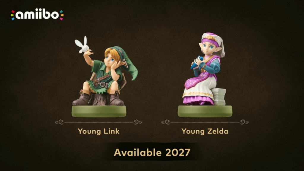 Young Link and Zelda amiibo announced for 2027 - My Nintendo News