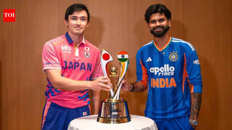 India vs Japan Live Score, T20I: Japan push India to the brink before Shreyas Iyer's side win by two runs - The Times of India