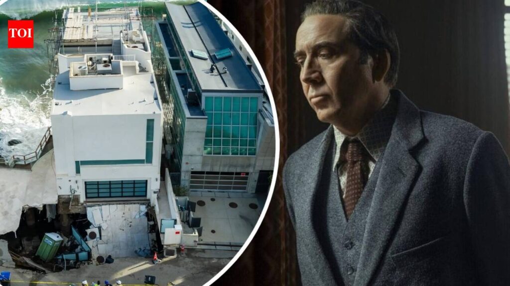 Nicolas Cage's USD 10.5 million Malibu mansion nearly falls into HUGE sinkhole; beachfront property declared 'unsafe' - The Times of India
