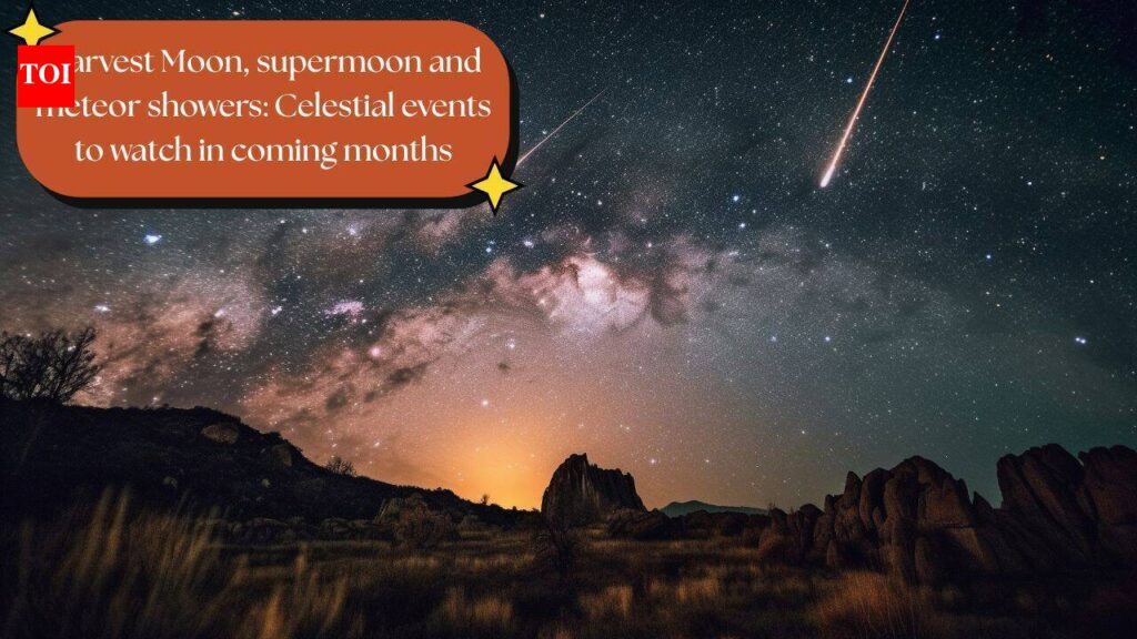 Harvest Moon, supermoon and meteor showers: Celestial events to watch in coming months - The Times of India
