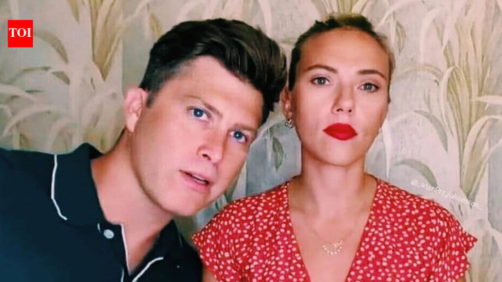 Scarlett Johansson and Colin Jost's first red carpet walk in a year: Couple stuns in grey at ‘Paper Tiger - The Times of India
