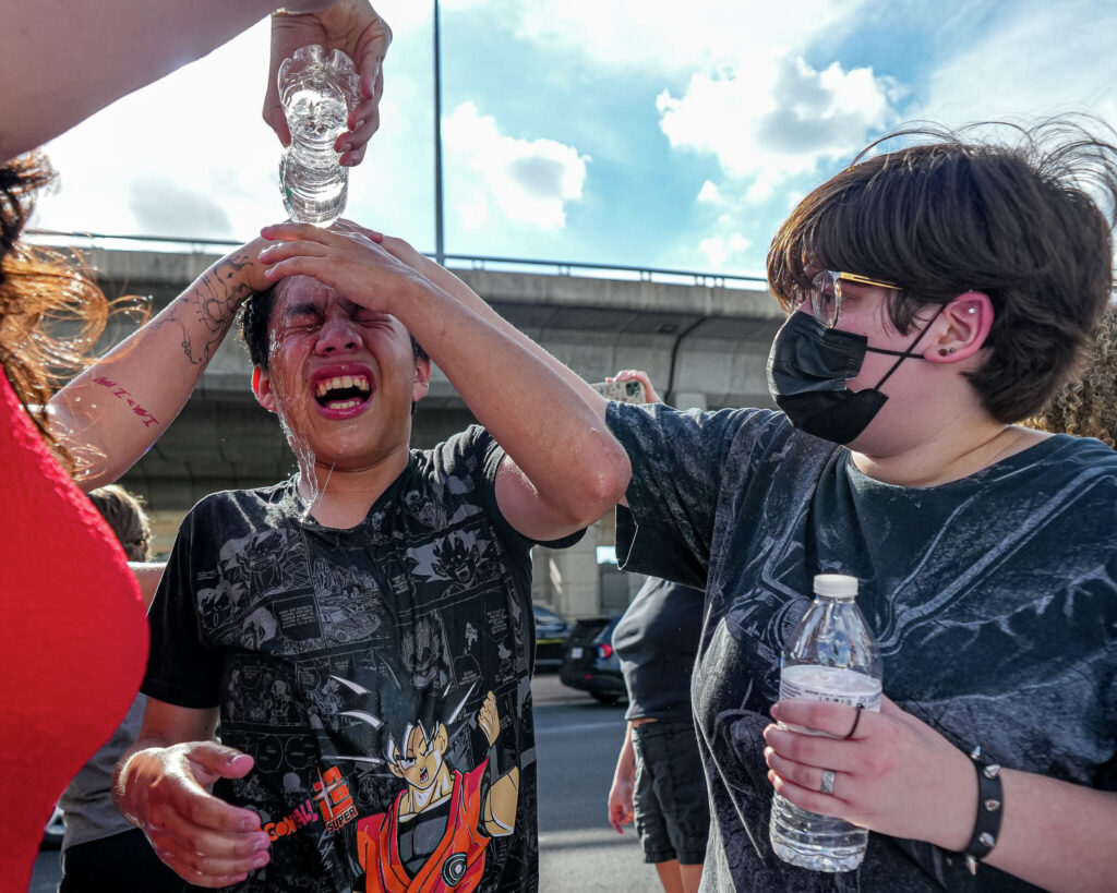 Photos: Officials, protesters respond after ICE agent shoots, wounds man Sunday afternoon - statesman.com