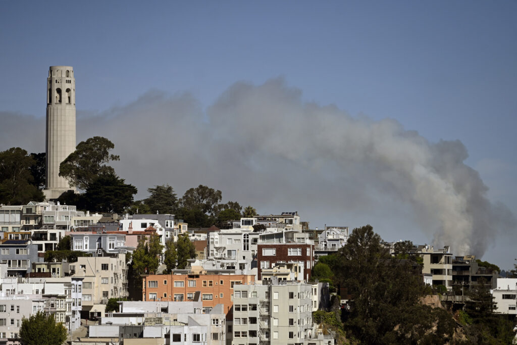 Prescribed burn at Angel Island paints Bay Area skyline with smoke - SFGATE