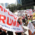 Live updates: Protesters gather in Dallas on last day of Republican midterm convention - Dallas News