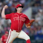 Rangers starter Cal Quantrill leaves after throwing 12 pitches because of right lat tightness - Beaumont Enterprise