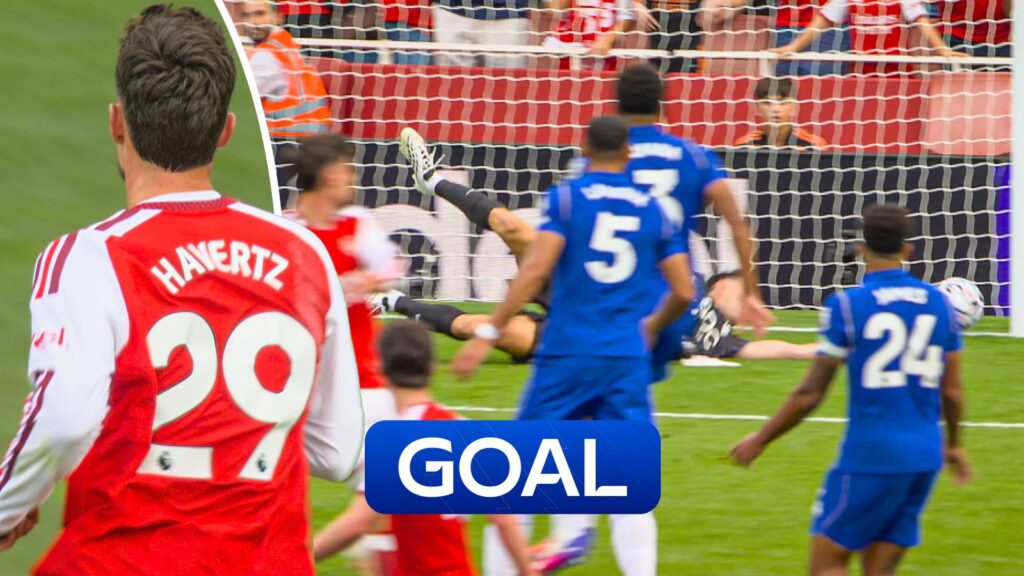Arsenal vs Chelsea | Kai Havertz levels for the Gunners - Sky Sports