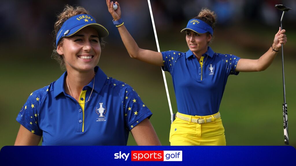 Solheim Cup: Nastasia Nadaud crucial point for Europe sparks wild celebrations! - Sky Sports