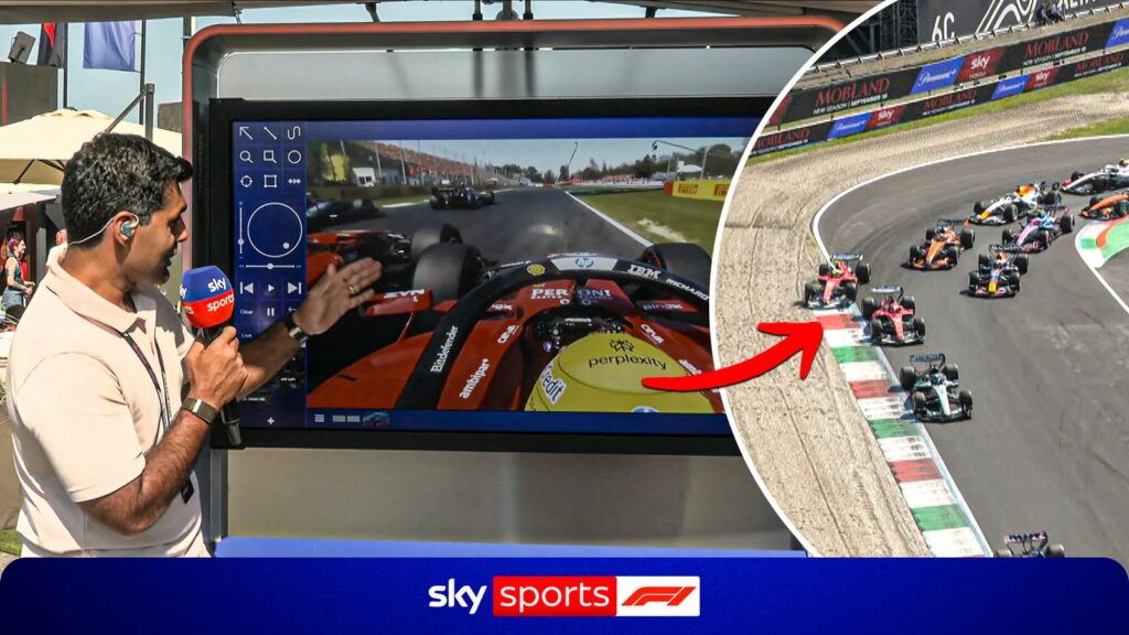 Italian Grand Prix: Who was at fault? Hamilton down to 10th after Leclerc contact - Sky Sports