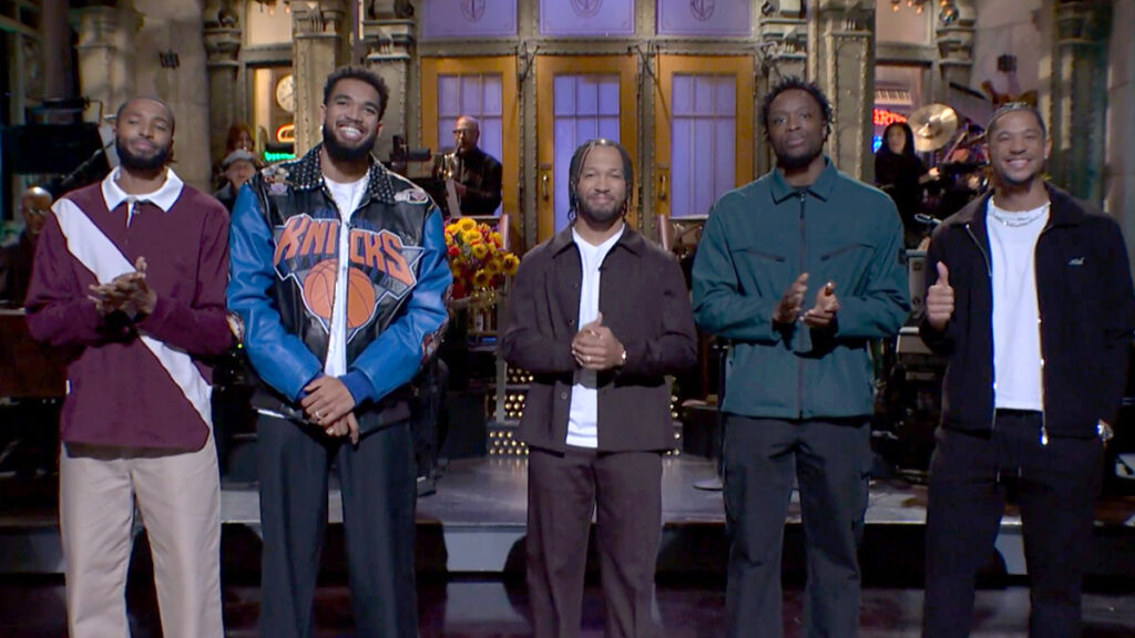 Jalen Brunson Gets Help from Knicks Teammates During 'SNL' Opening Monologue, Answers Their Burning Questions (Video) - Just Jared