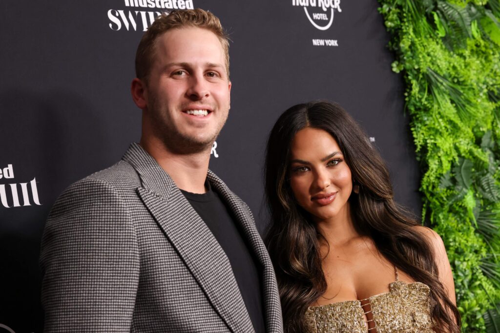 Detroit Lions Star Jared Goff Supports Wife Christen’s Swimsuit Modeling - heavy.com