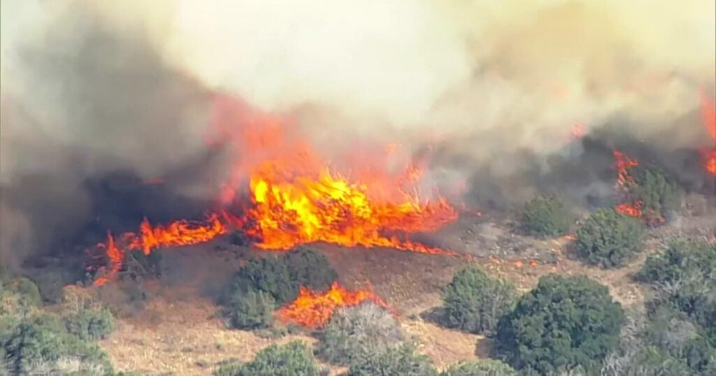 Here's what started the Ross Fire in Palo Pinto County - CBS News