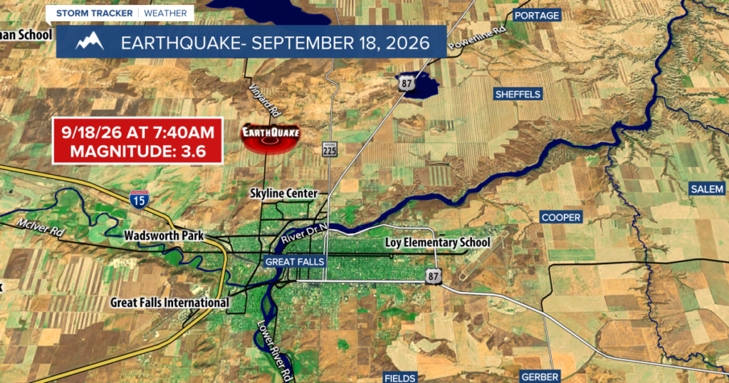Another earthquake near Great Falls - KRTV