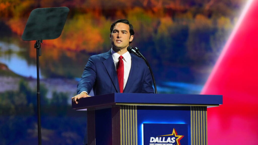 This North Texas firebrand got more air time than Ken Paxton at the convention. Who’s Brandon Gill? - KERA News
