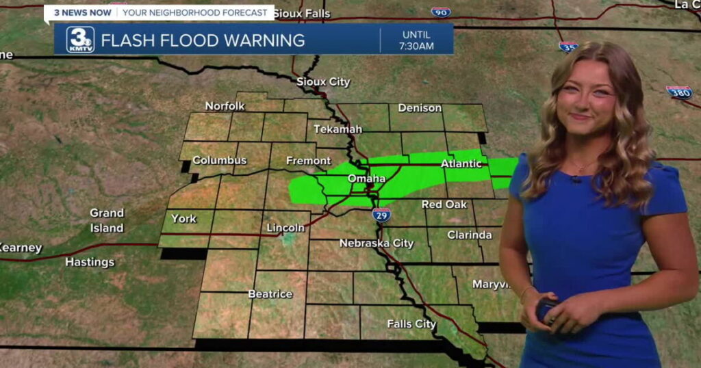 Early flash flood threat, cooler and drier afternoon - KMTV 3 News Now Omaha